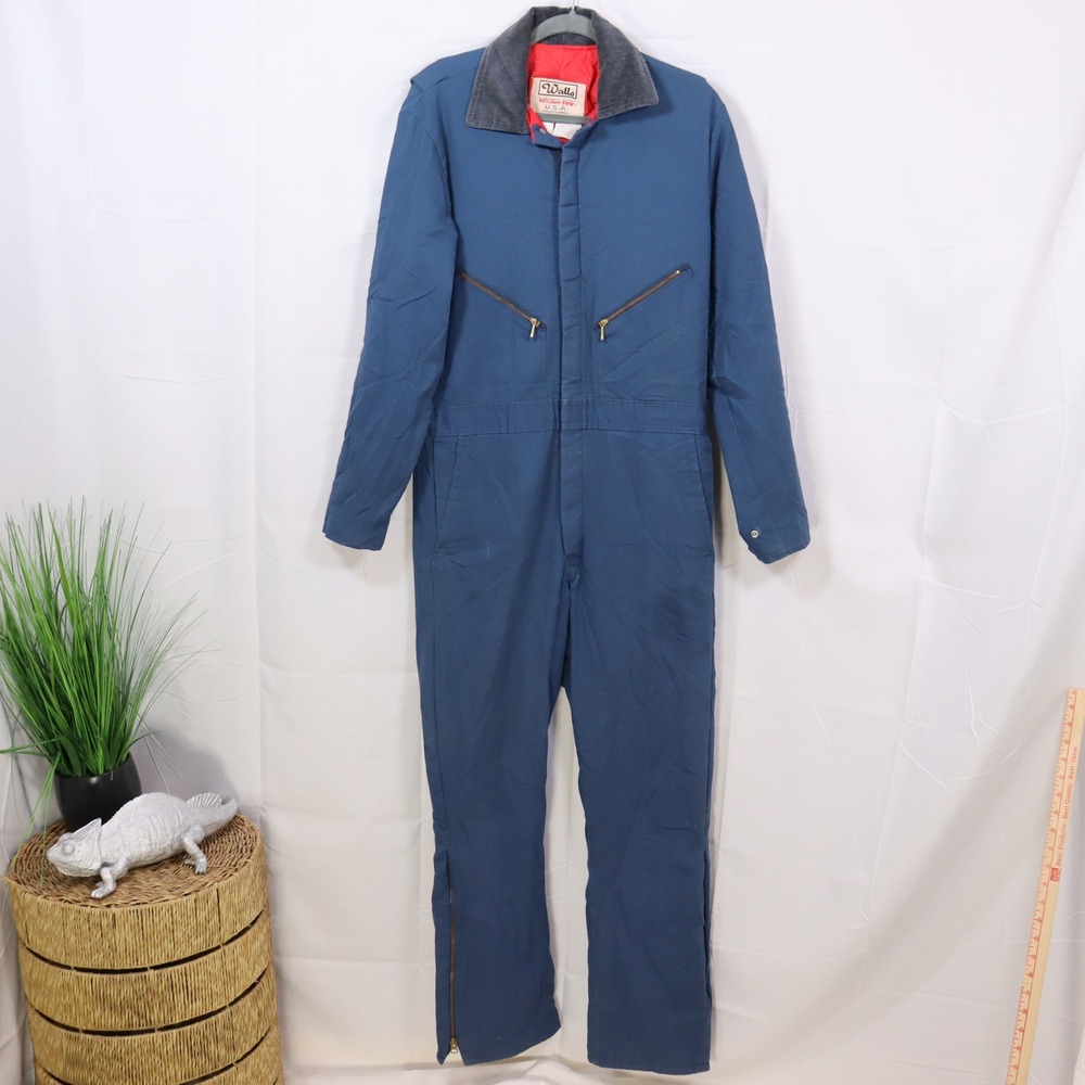 Walls Coveralls M Blue Mens Insulated Blizzard Pruf Workwear